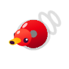 “池塘”模式的图标是一只正在游动的红色鸭子，它的嘴巴像个炮筒，头和身子都是圆形的。这是游戏中玩家需要对抗的对手之一。